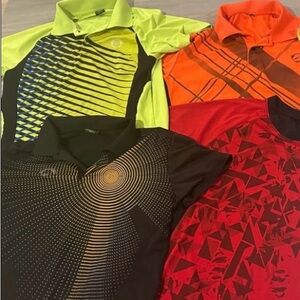 5 boys/men shirts sz 16/18 or Men’s sz S. Collared & v neck sports shirts